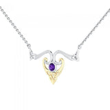 Modern Celtic Triskele Necklace MNC162 - Jewelry