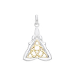 Danu Goddess Silver with 14K Gold Accent Pendant MPD1197