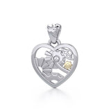 Heart Steampunk Sterling Silver Pendant MPD3871 - Jewelry