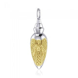 Archangel Uriel Silver and Gold Vial Pendant MPD4068