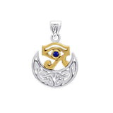 Scotta Goddess Celtic Egyptian Silver and 18K Gold Accent Pendant MPD4759