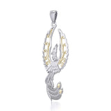 Mythical Phoenix Silver and Gold Pendant MPD5723