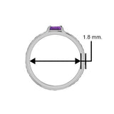 Celtic Knotwork Silver and 14K Gold Accent Wedding Ring with Gemstone MRI2361