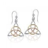 Triquetra Three Tone Earrings OTE2912