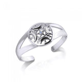 Sun Moon Silver Pentagram Bracelet - Magicksymbols