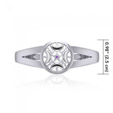 Sun Moon Silver Pentagram Bracelet TBA017