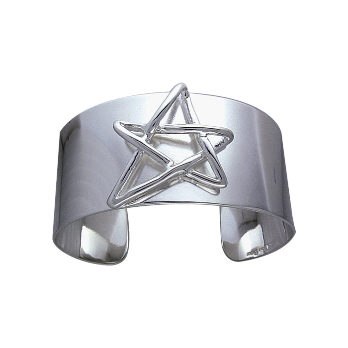 Silver Pentagram Pentacle Bracelet TBG752