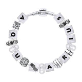 Aquarius Astrology Bead Bracelet TBL329 - Jewelry