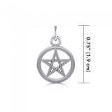 Pentacle charm in Sterling silver TC107