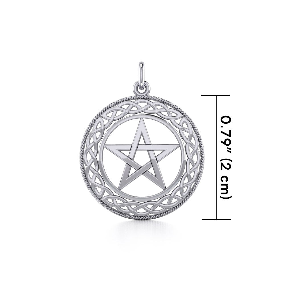 Celtic & Pentacle Sterling Silver Charm TC122