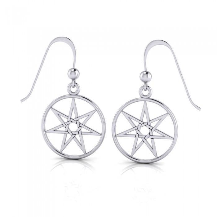 Fairy The Star Silver Dangle Earrings TE1029 - Jewelry