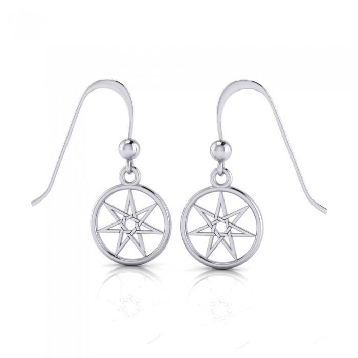 Elven Star Silver Dangle Earrings TE2807 - Jewelry