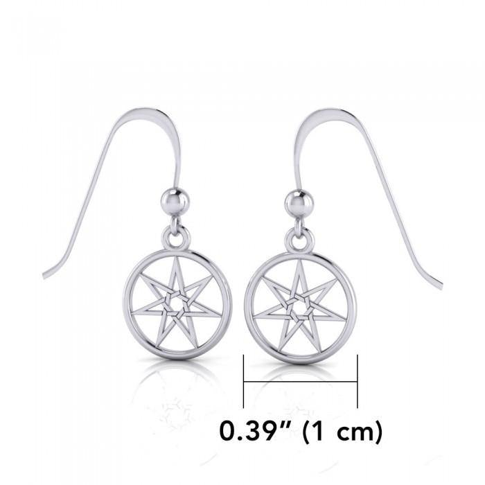 Elven Star Silver Dangle Earrings TE2807 - Jewelry