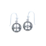 Chalice Well Venerable Manifestation ~ Sterling Silver Dangle Earrings TE2893