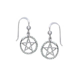 Snake Ouroboros Pentacle Earrings TE2894