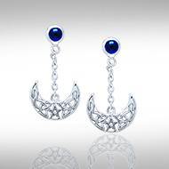 Blue Moon The Star Moon Earrings TE2909 - Jewelry