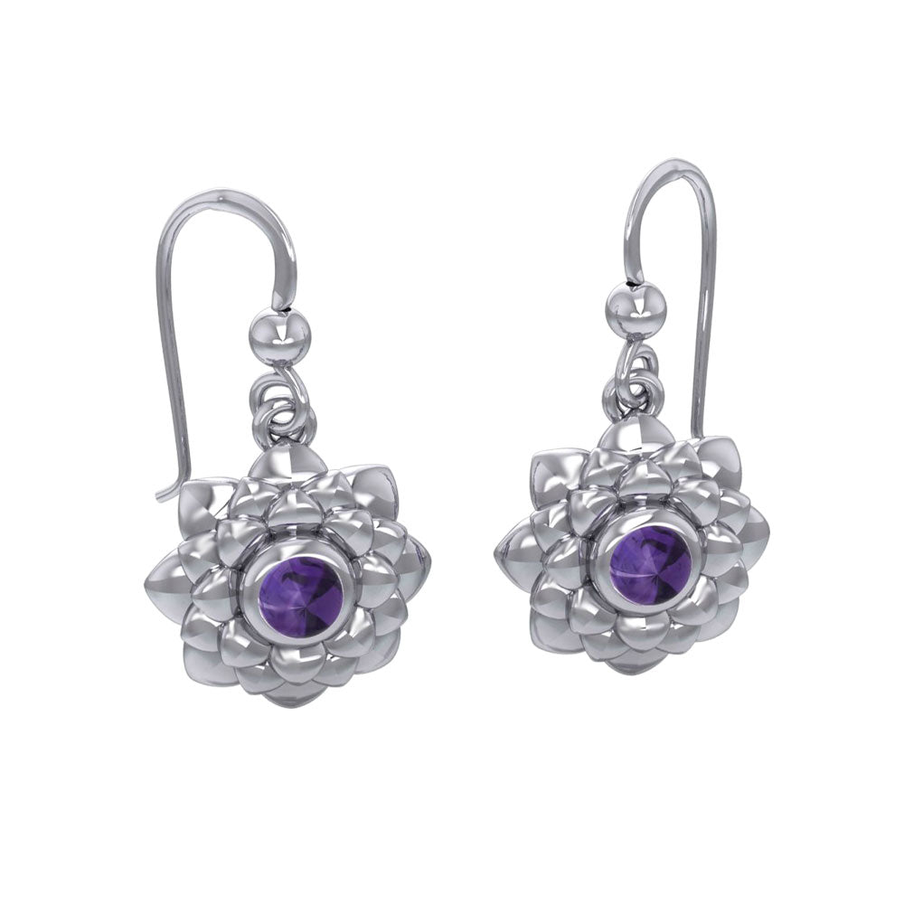 Sahasrara Crown Chakra Sterling Silver Earrings TER2045