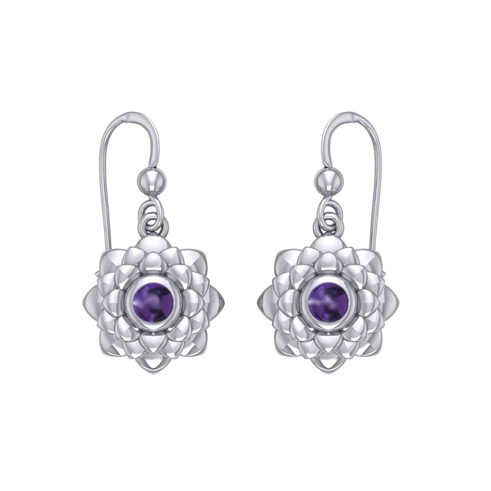 Sahasrara Crown Chakra Sterling Silver Earrings TER2045