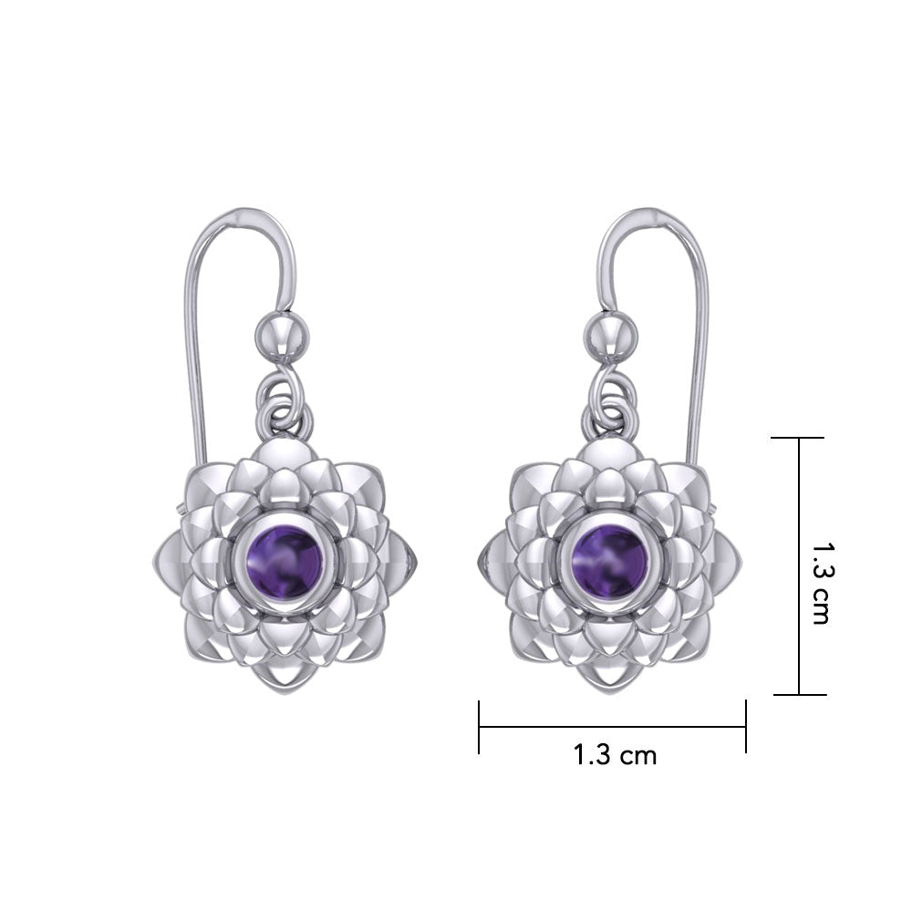 Sahasrara Crown Chakra Sterling Silver Earrings TER2045