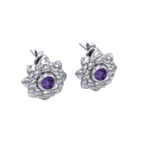 Sahasrara Crown Chakra Sterling Silver Post Earrings TER2046