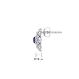 Sahasrara Crown Chakra Sterling Silver Post Earrings TER2046