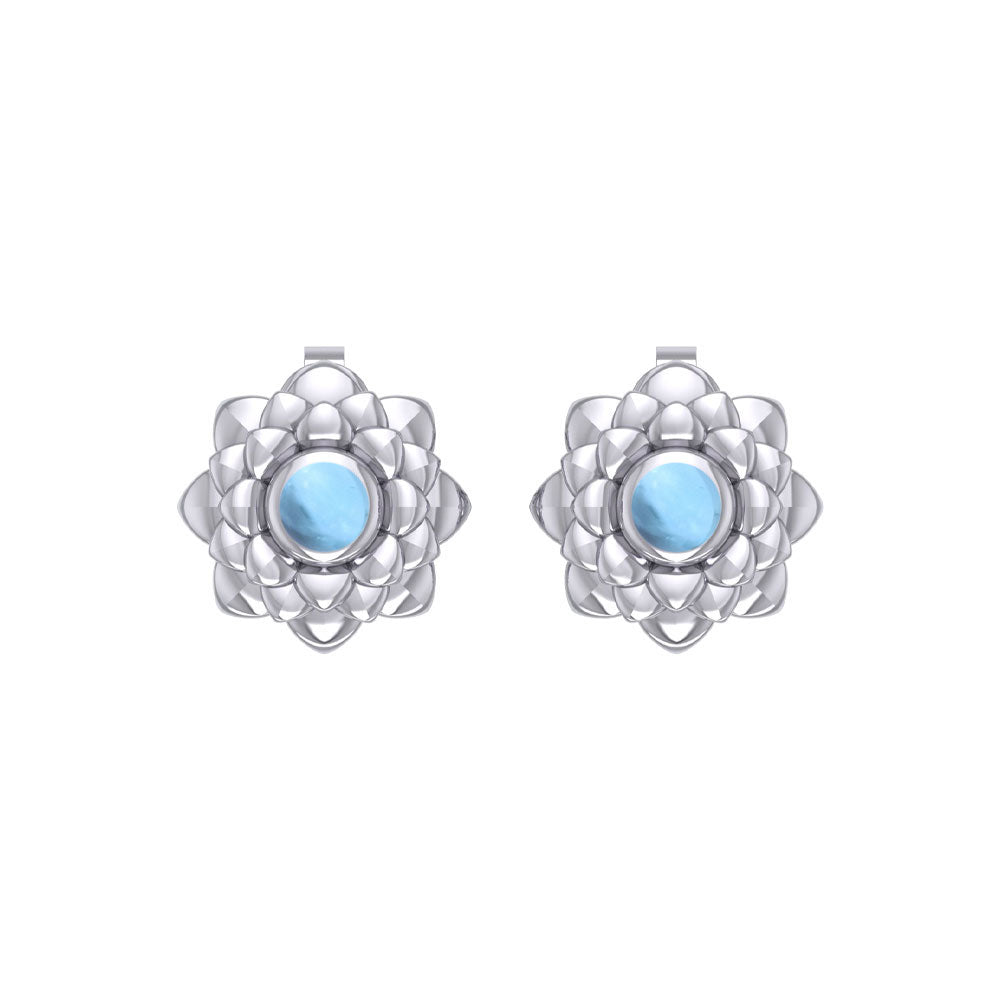 Sahasrara Crown Chakra Sterling Silver Post Earrings TER2046