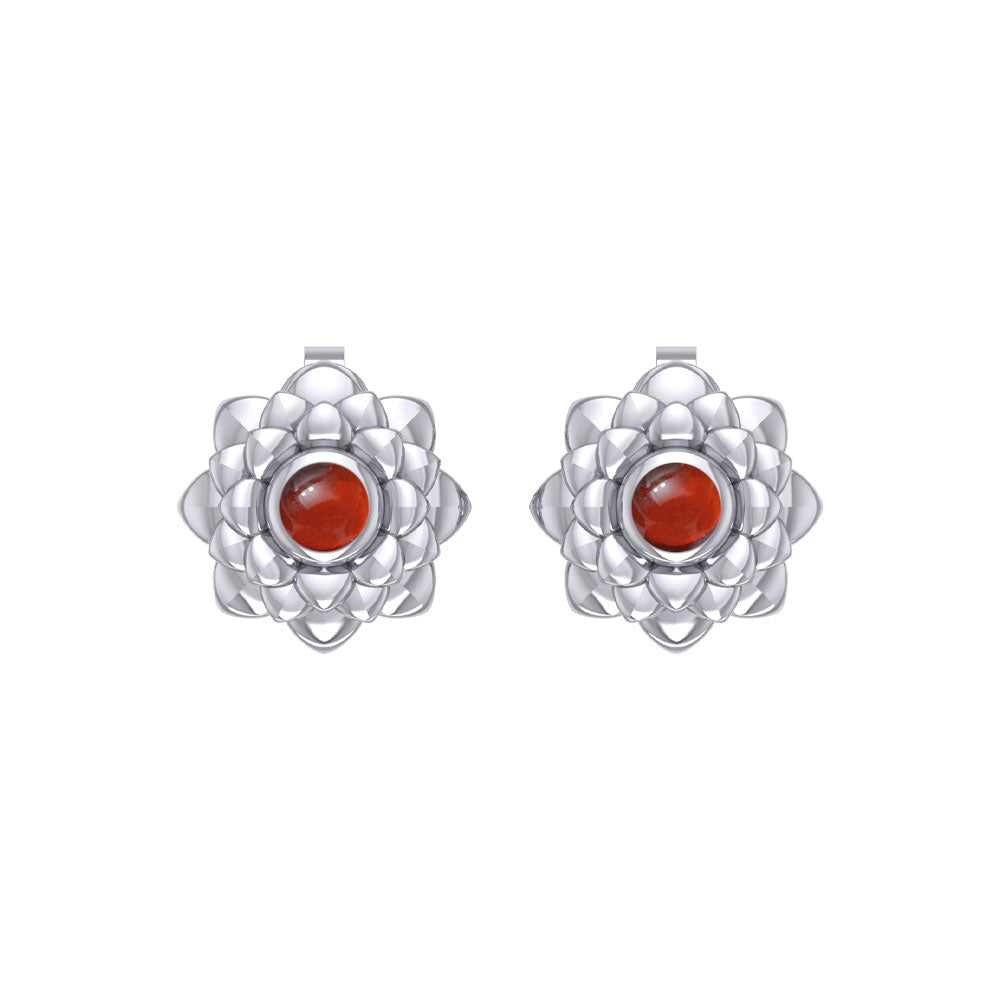 Sahasrara Crown Chakra Sterling Silver Post Earrings TER2046