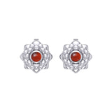 Sahasrara Crown Chakra Sterling Silver Post Earrings TER2046