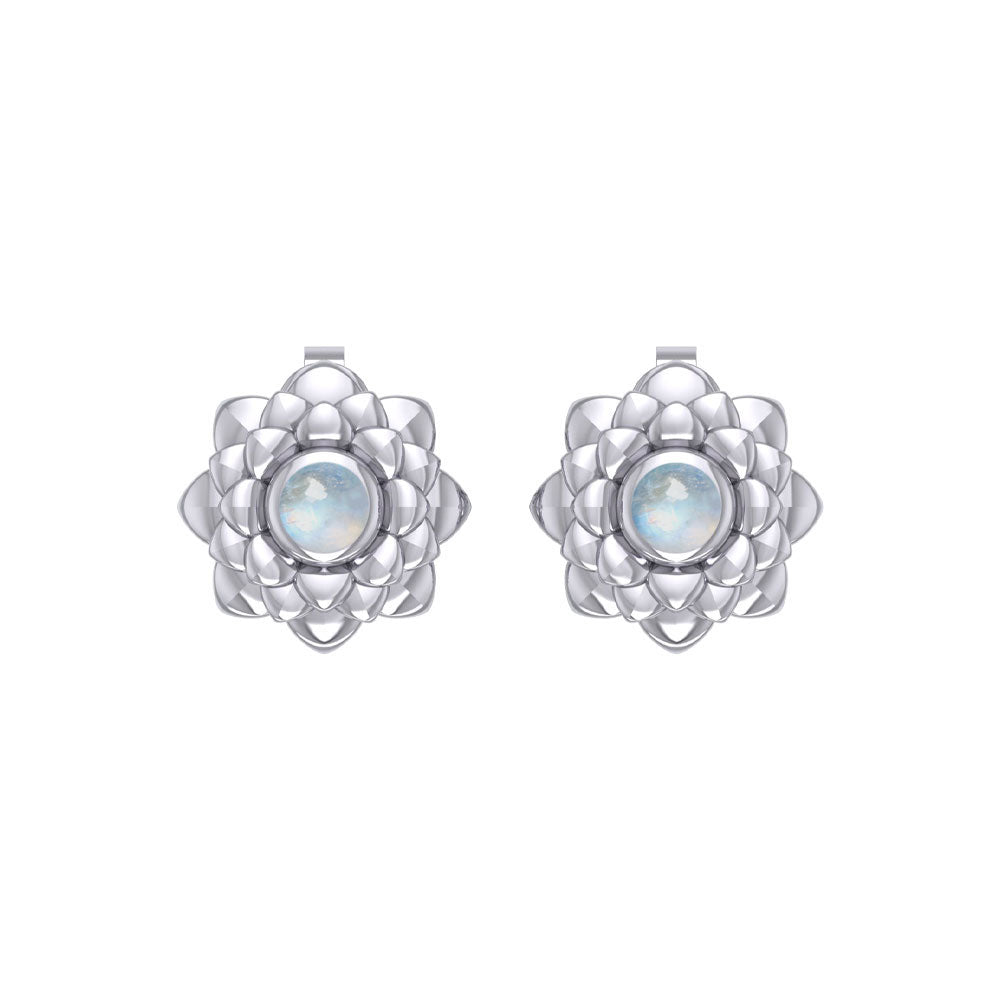 Sahasrara Crown Chakra Sterling Silver Post Earrings TER2046