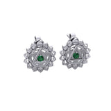 Anahata Heart Chakra Sterling Silver Post Earrings TER2048