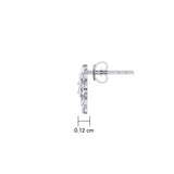 Anahata Heart Chakra Sterling Silver Post Earrings TER2048