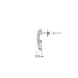 Celtic Heart And Triquetra Sterling Silver Post Earrings TER2160