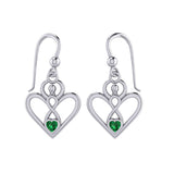 Gemstone Elegance Eternal Goddess Love Sterling Silver Immortal Love Earrings by Peter Stone TER2184