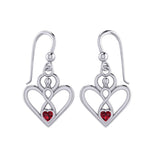 Gemstone Elegance Eternal Goddess Love Sterling Silver Immortal Love Earrings by Peter Stone TER2184