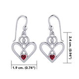 Gemstone Elegance Eternal Goddess Love Sterling Silver Immortal Love Earrings by Peter Stone TER2184