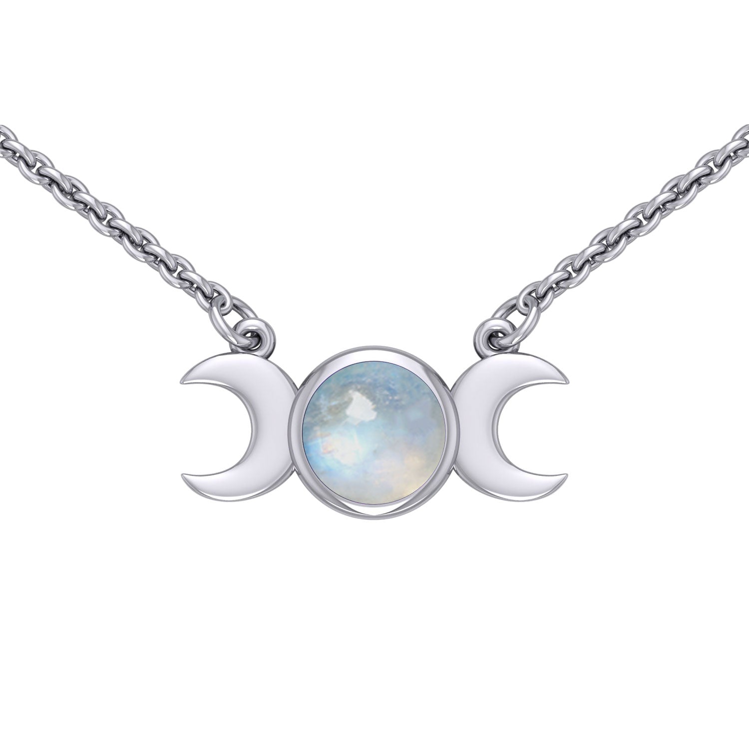 Blue Moon Silver Necklace with Gemstone TN268