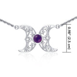 Blue Moon Silver Necklace with Gemstone TN270