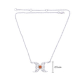 Blue Moon Silver Necklace with Gemstone TN270