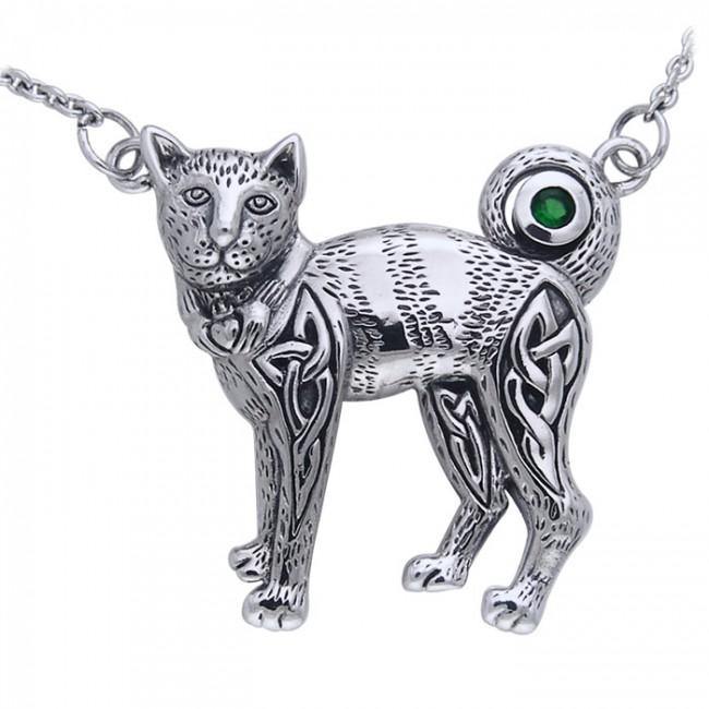 Celtic Cat Necklace TNC047 - Jewelry