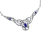Infinite Rebirth Silver Necklace with Gemstones TNC332 - Jewelry