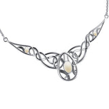 Infinite Rebirth Silver Necklace with Gemstones TNC332 - Jewelry