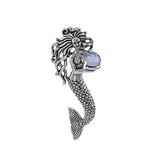 Charmed by the Mythical Mermaid ~ Sterling Silver Treasure Pendant with Swarovski Crystal TP1025 - Jewelry