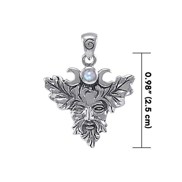 Green Man Silver Pendant TP1561 - Jewelry