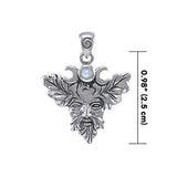 Green Man Silver Pendant TP1561 - Jewelry