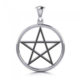 The Beautiful Reminder of a Pentacle Sterling Silver Pendant TP189