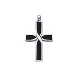Infinity Cross Silver Inlay Pendant TP2209