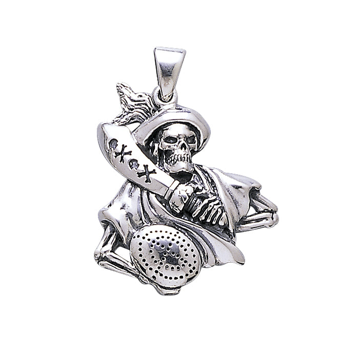 Pirate Skull Silver Pendant TP3055