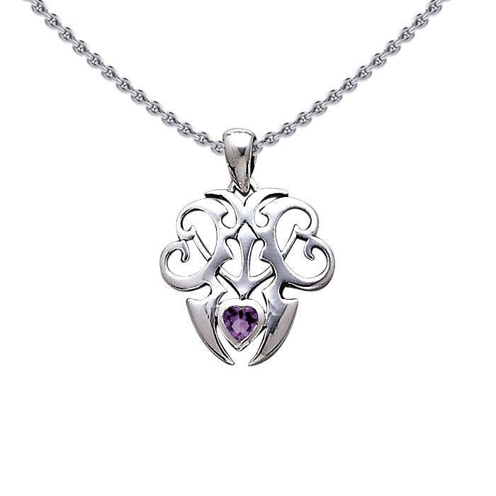 Skull Anchor Silver Pendant TP3064 - Jewelry