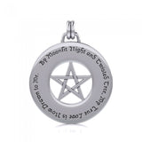 Silver Pentagram Pentacle Pendant TP3291