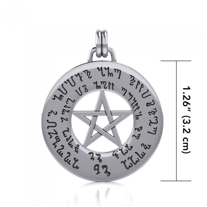 Silver Pentagram Pentacle Pendant TP3291